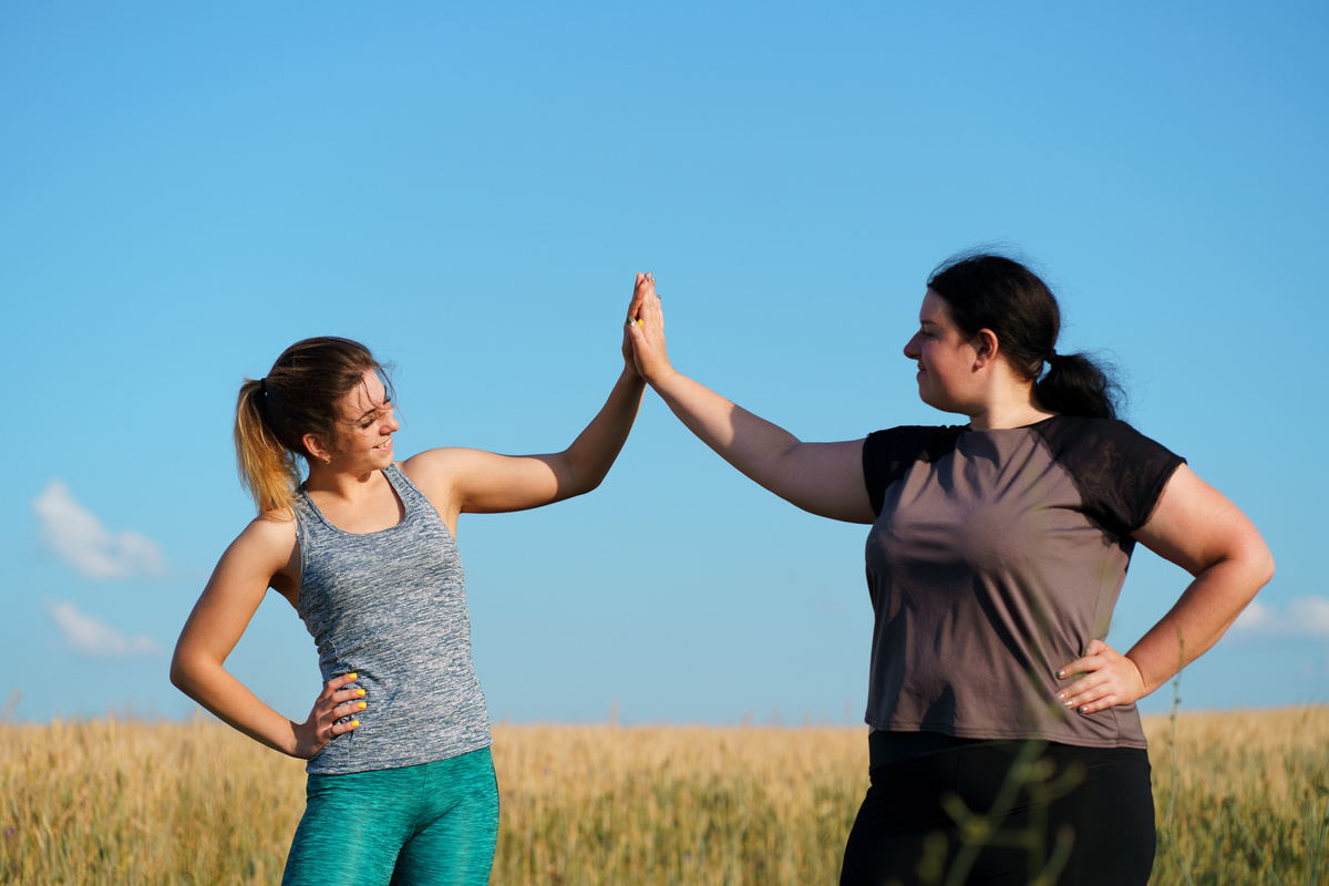 Friendship, motivation, group workout, weight loss